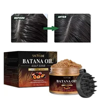 Batana Oil Scalp Scrub for Strengthening Hair Deep Cleaning Nourishing Soothing Clarifying Shampoo for Sensitive Scalp Hair Care 1