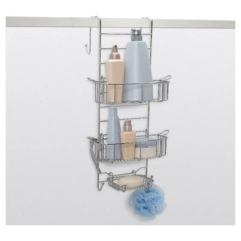 

Convenient Adjustable Over-the-Door Rust-Resistant Stainless Steel Shower Caddy for Efficient Storage