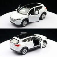 1/36 Hyundai Tucson SUV Toy Car Model Welly Diecast Alloy Vehicle Miniature Pull Back Collection Gift For Children Boys Kid 2