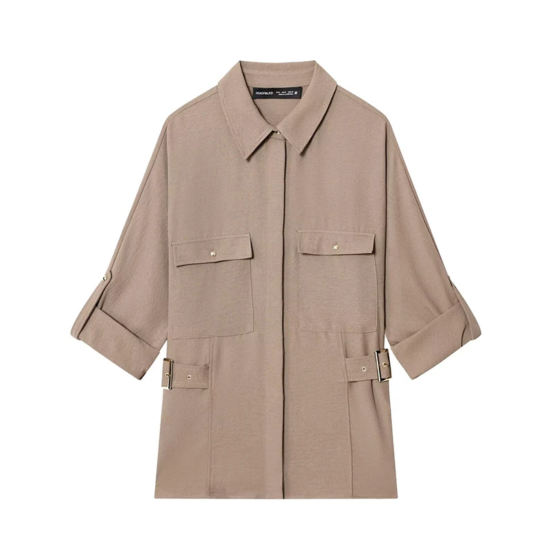 Wide Leg Pants 2 Pieces Sets For Women Side Button Half Sleeve Shirt Top Trousers Women's Suit 2025 Casual Woman Outfits