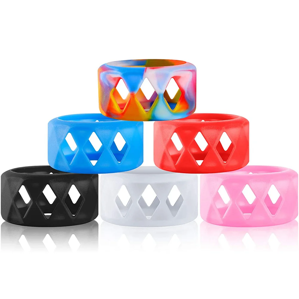 1pc Silicone Case Protection Non-slip Glass Bottles Band Ring for Bulb Glass Tube Tank Fat Warehouse Silicone Protective Cover silicone case