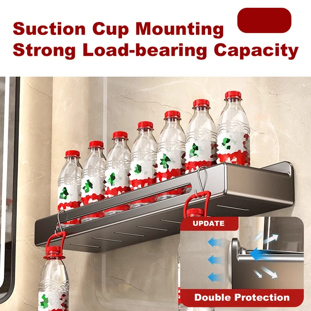 ชั้นวางของในครัว ชั้นวางของในห้องน้ำ ชั้นวางของในห้องอาบน้ำ ชั้นวางแชมพู แบบไม่ต้องเจาะผนัง ชั้นวางของในห้องอาบน้ำติดผนัง ชั้นวางของในห้องอาบน้ำขนาดใหญ่ รับน้ำหนักได้มาก 5