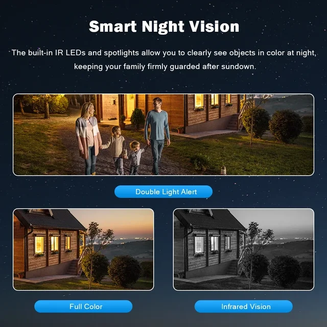 12MP Three Screen WIFI IP Camera Outdoor Three Lens PTZ Cam Ai Human Detection Waterproof Wireless CCTV Video Security Cameras 6