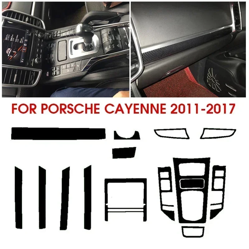 

Car Interior Sticker Film Central Control Film Carbon Fiber Modified Auto Interior Film for Porsche Cayenne Palamera Decor Tools