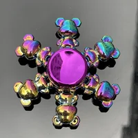 New Metal Rainbow Fidget Spinner Toys Anti Stress Fidget Toy Alloy Finger Gyro R188 Fingertip Adult Hand Toy EDC Gift 1