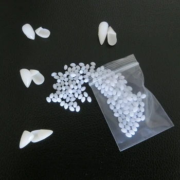 1 Paia Halloween Denti da Vampiro Zanne Protesi Puntelli Costume da Festa FAI DA TE Puntelli Cosplay Denti Finti Zanne in Resina con Colla Solida 1