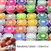 12Jar/Lot Acrylic Powder Nail Art Decoration 3D Carved Powder 12 Colors Dipping/Extension Professional Nail Pigment Dust Kit #F# 1