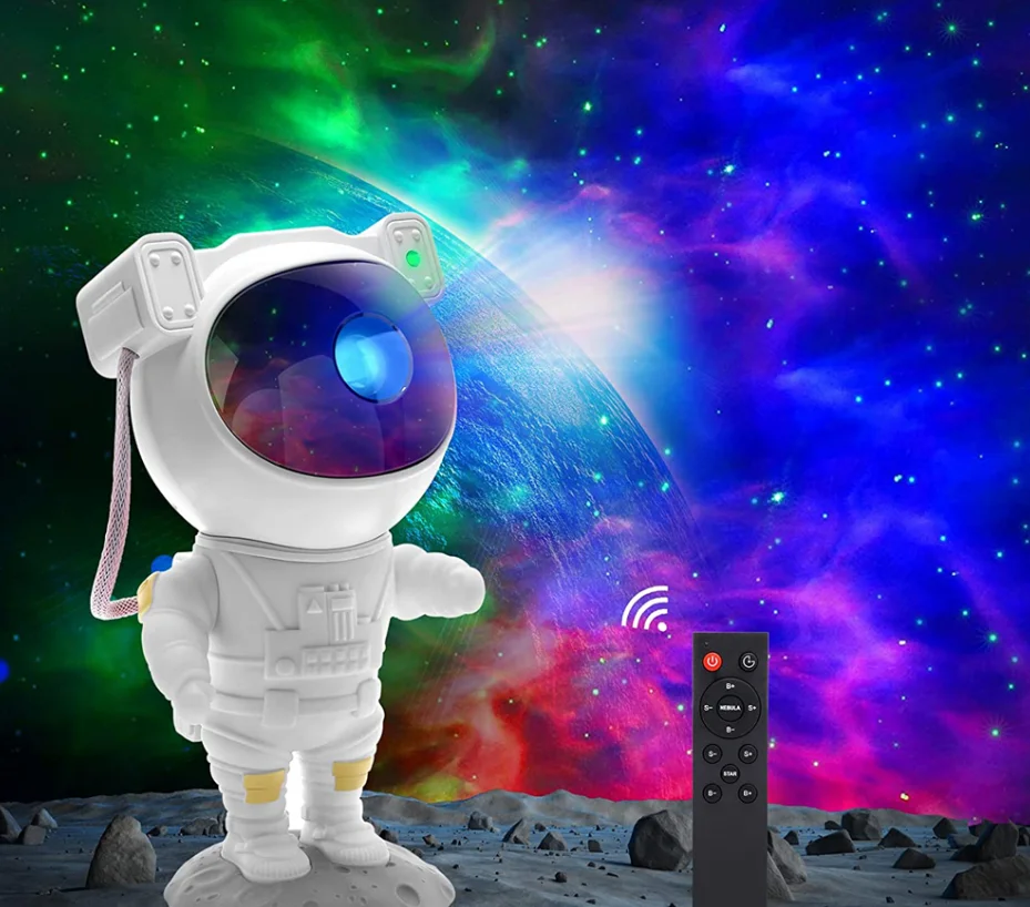 Galaxy Astronaut Proyector Con Temporizador, Control El Salvador