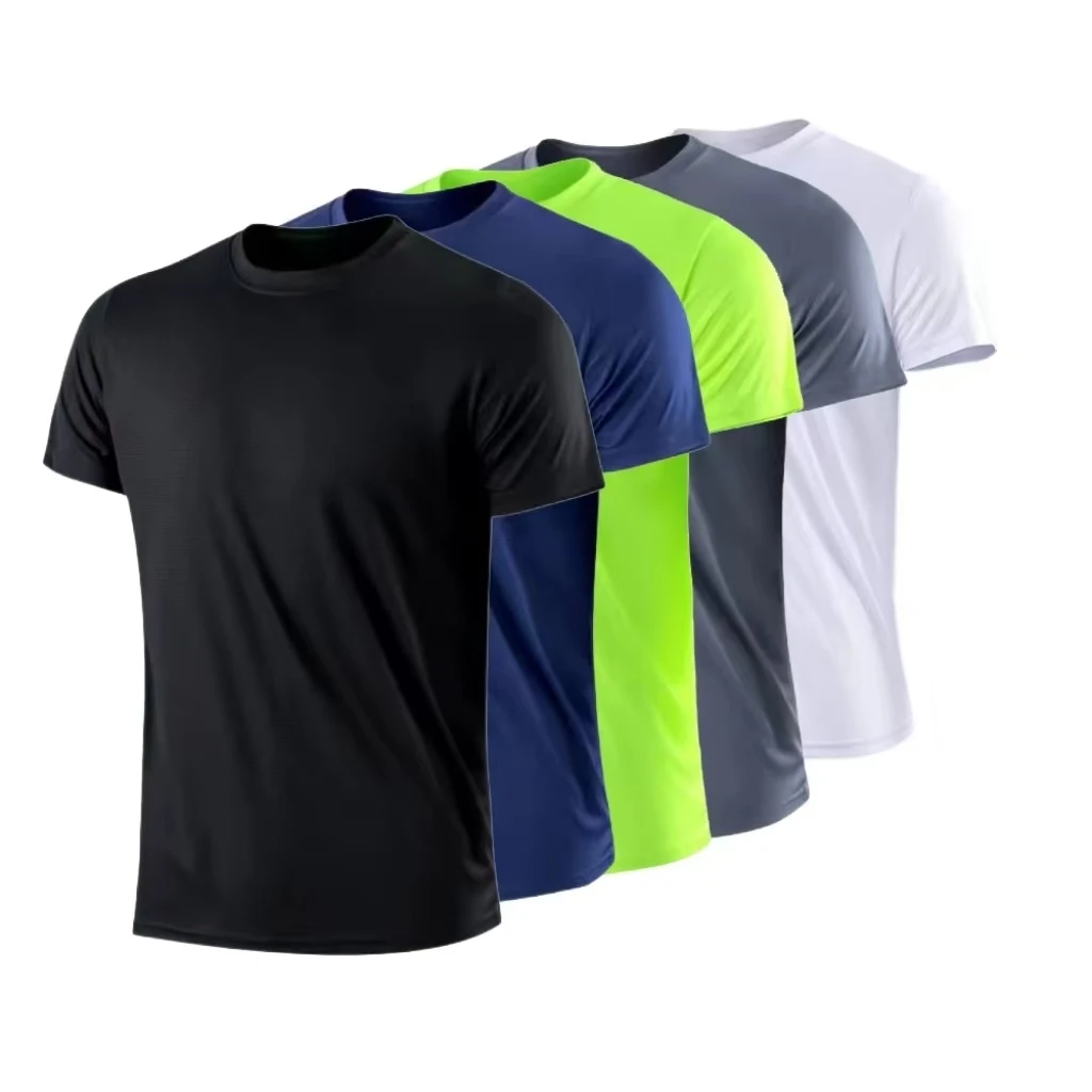 Sommer Sport Gym T-Shirt Herren Schnelltrocknend Lauf- und Bodybuilding-Shirts Kurzarm Fitness Tops Übergroßes Brasilien T-Shirt Trikot – Detail 1
