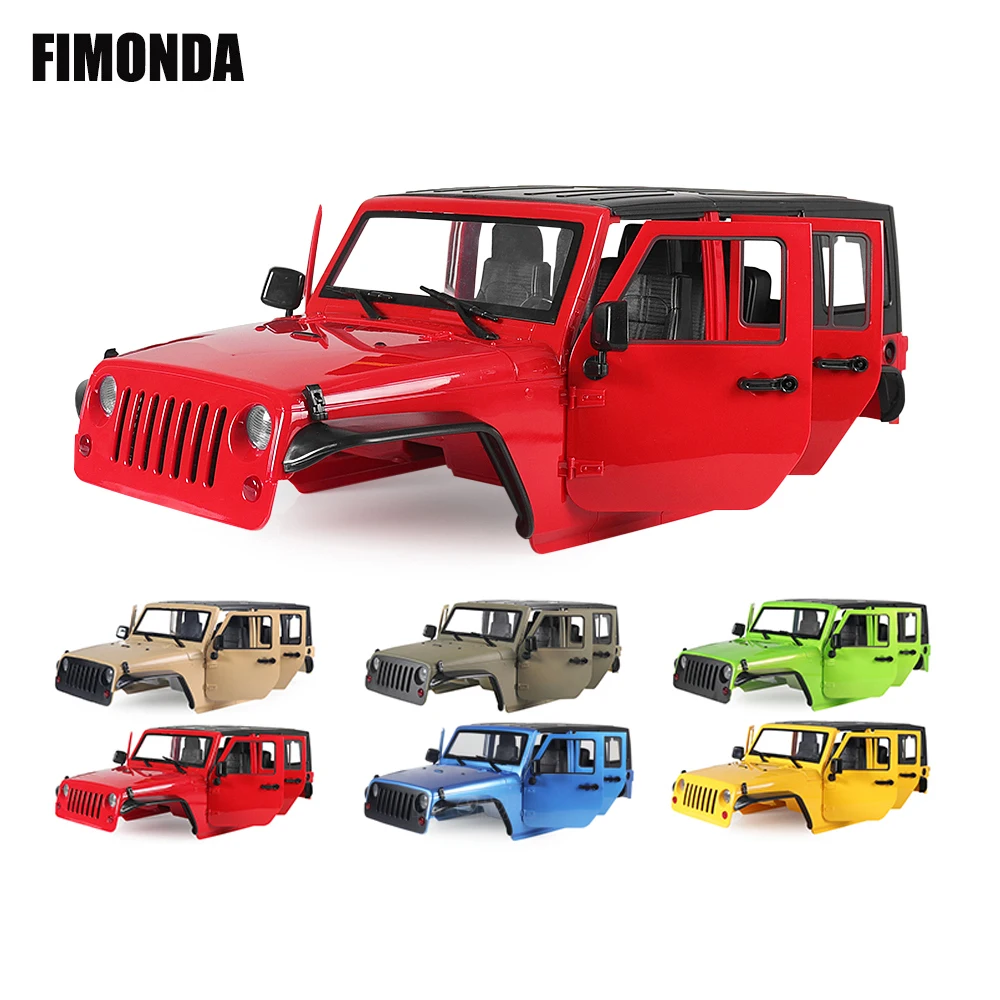 Car Jeep Wrangler Jk Rubicon Hard 1/10 | Body Jeep Wrangler Rubicon Jk Rc  1/10 - 1/10 - Aliexpress