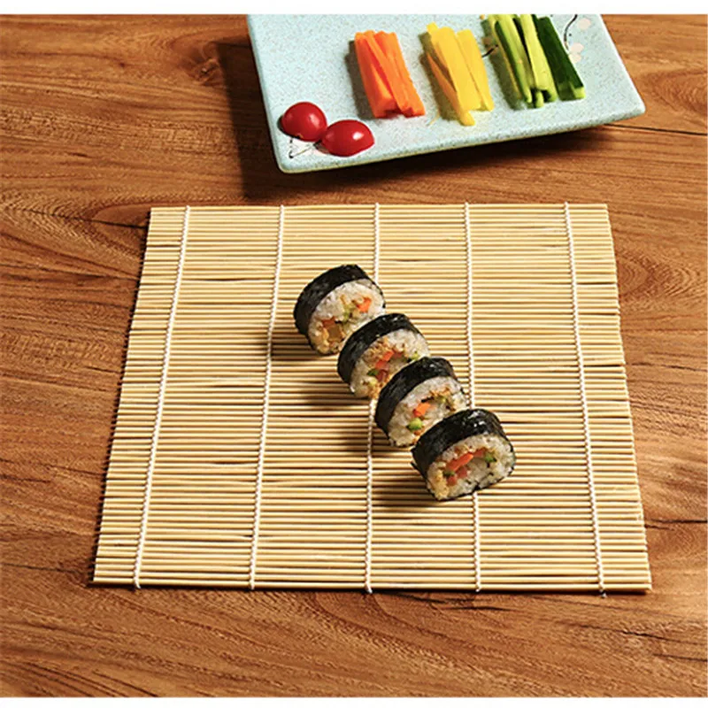 대나무 초밥 만들기 도구 초밥 커튼 롤링 매트 초밥 스푼 DIY 오니기리 밥 롤러 주방 용품 요리 액세서리