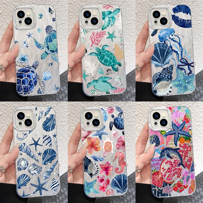 Ocean Sea Turtle Design Phone Case - Durable Hard PC+TPU Back Cover