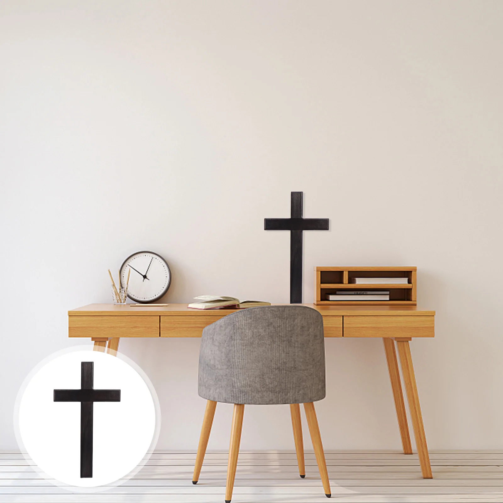 

Sculpture Dining Table Cross Bride Office Decor Catholic Ornament Wood Hanging Solid Delicate Wooden