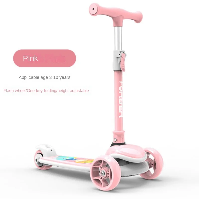 TULX Children Foldable Scooter Increased Pedal Design High Load-bearing Capacity Safer Reassuring Play