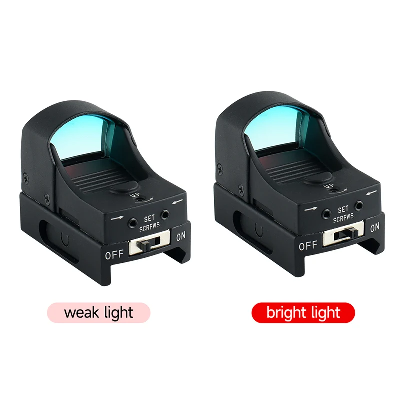 HD107 Red Dot Tactical Handgun Optica Scope 20-22mm Rail Hunting Shooting Compact Riflescope Reflex Outdoors Sight