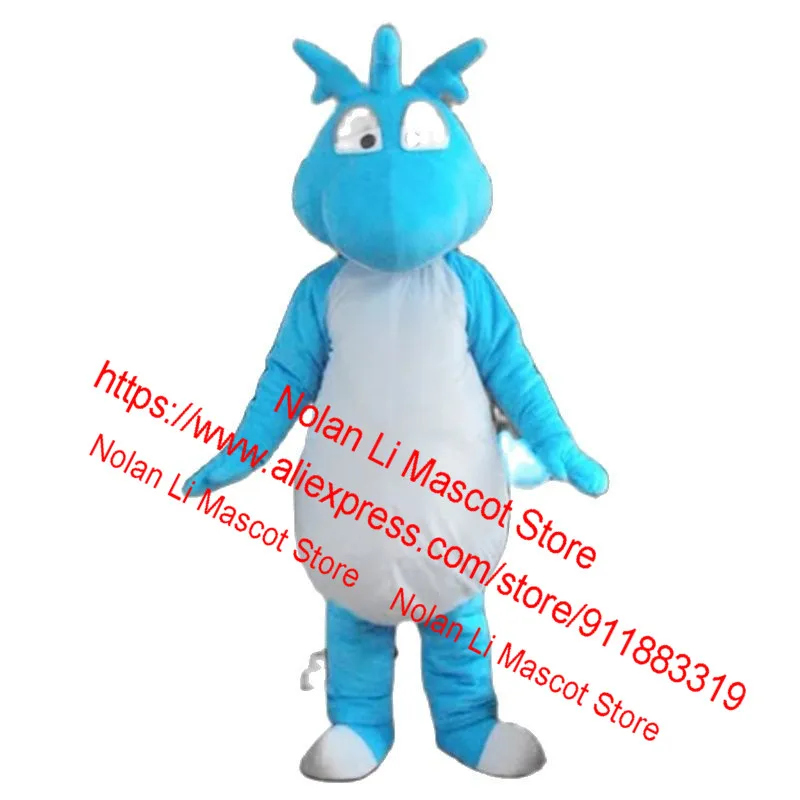 

Hot Sales EVA Material Blue Dinosaur Mascot Costume Cartoon Set Role Play Fancy Advertising Game Adult Size Christmas Gift 628