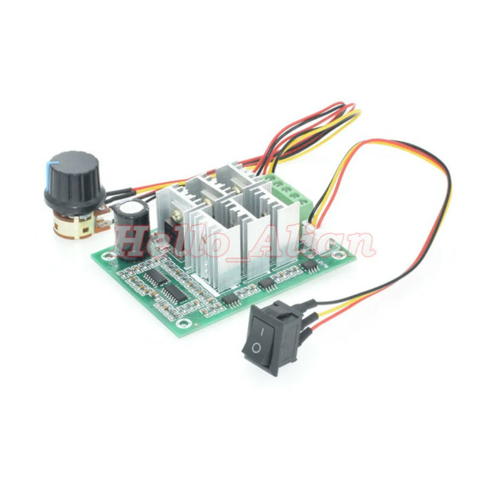 Interruttore Di Controllo Del Regolatore Di Velocà Del Motore Brushless Senza Sensore Trifase BLDC 15A DC 5-36V 12V 24V Con Interruttore Potenziometro