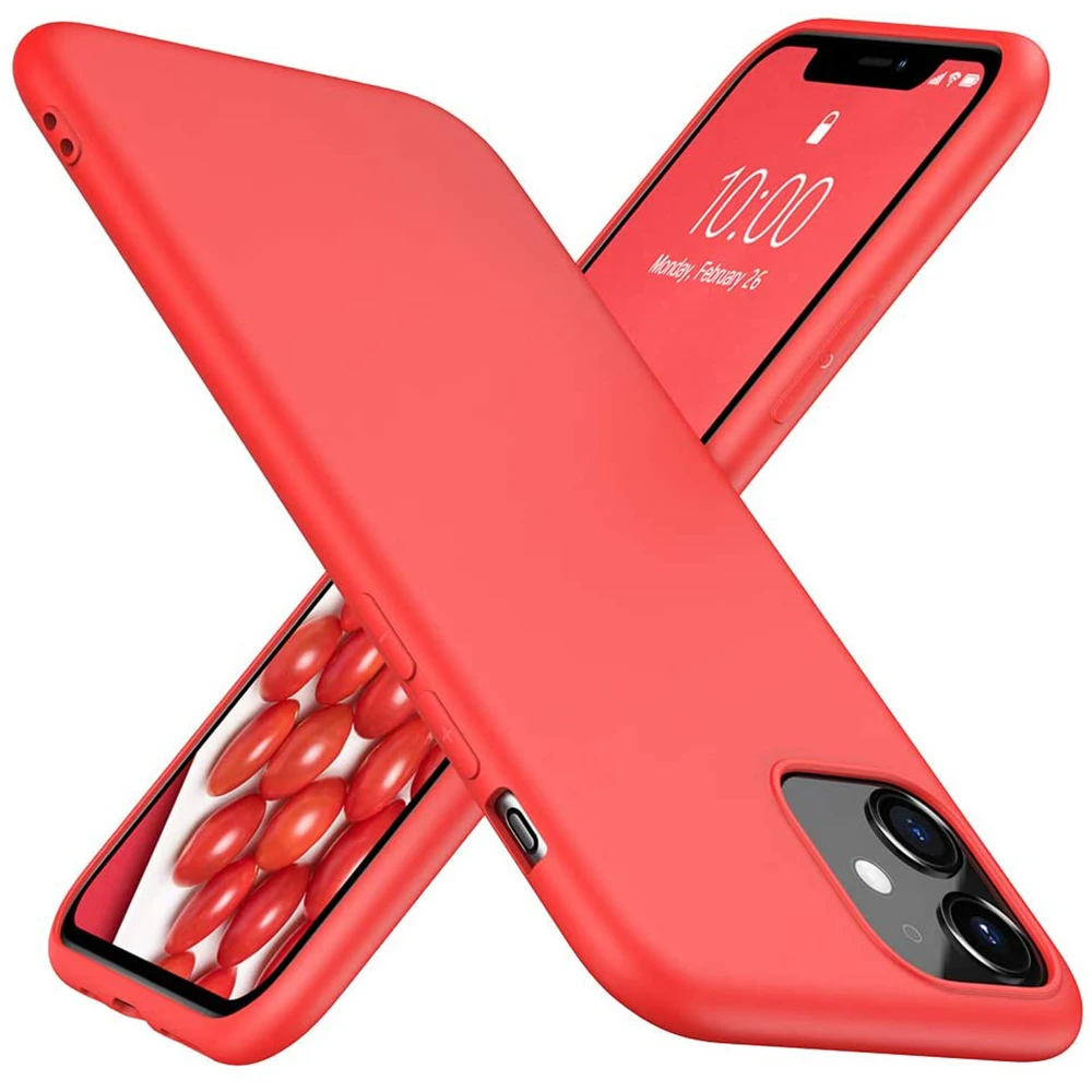 iphone 12 phone mini case Luxury Candy Color Silicone Case For iPhone 13 12 Mini 11 Pro XS Max X XR SE 2022 2020 7 8 6S 6 Plus Soft Ultra Thin Girl Cover cool iphone 12 mini cases