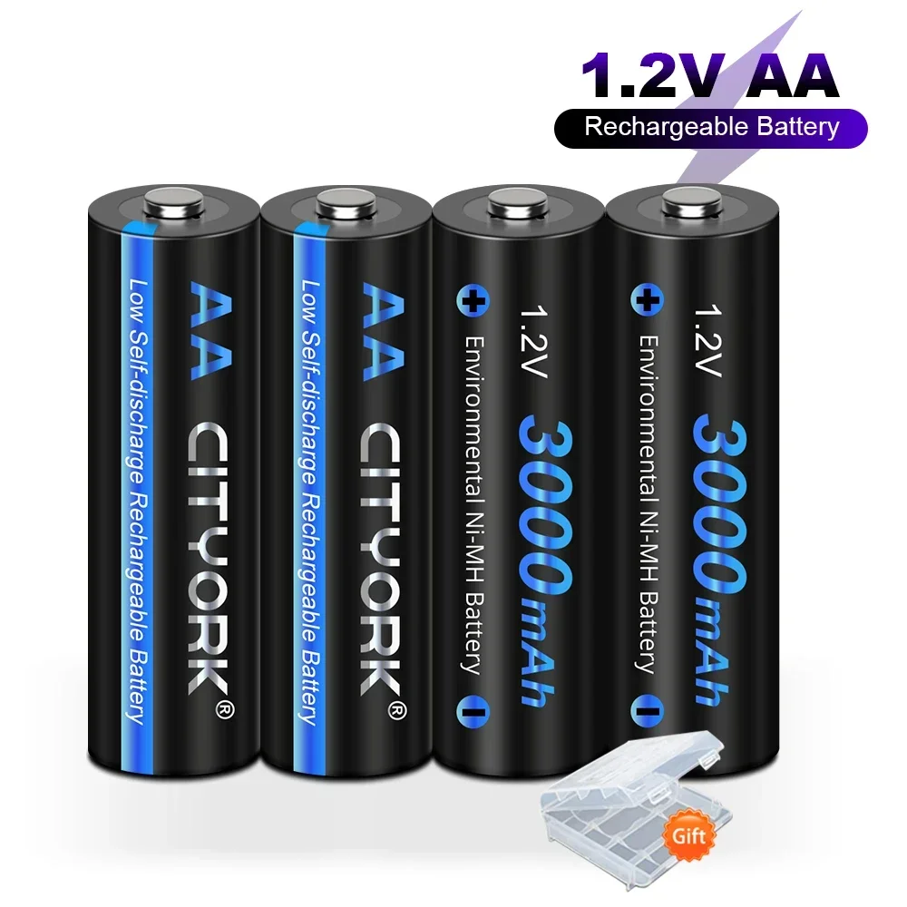 1.2V AA aaa NI MH Rechargeable Batteries 3000mAh aa 1100mAh aaa Battery+8 solt LCD Charger For 1.2V NIMH 2a 3a Batteries aa aaa 4