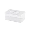 Transparent Acrylic Paper Towel Box Creative Home Living Room Tissue Paper Roll Storage Box Face Wash Tissue Box 5