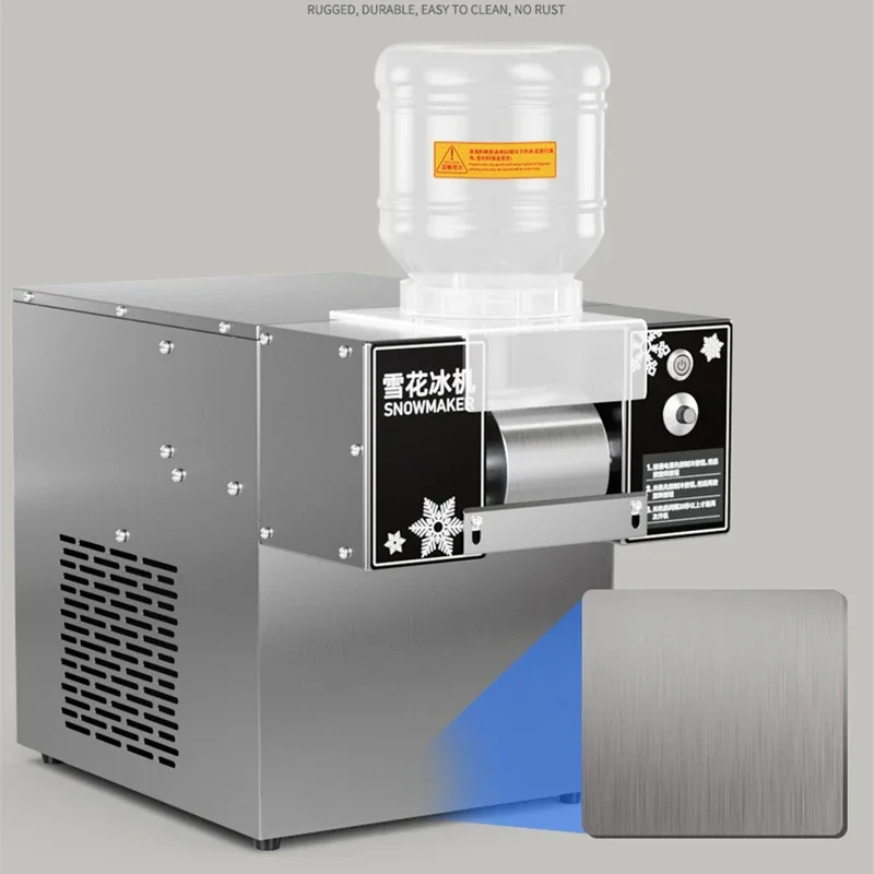Mini Snow Ice Maker Shaver Machine Europe Snowflake Ice Machine Korea Bingsu Machine Snowflake Ice Shaving Machine 60KG/24h 5