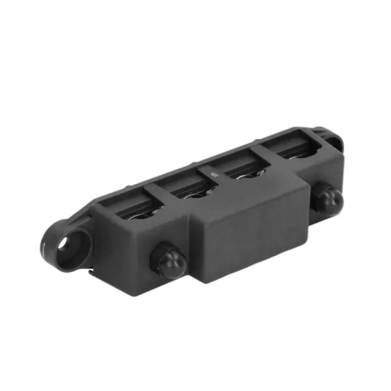 12V Power Distribution Block 250A Bus Bar with 4 x 5/16" Studs Marine Battery Busbar Terminal Block for Automotive