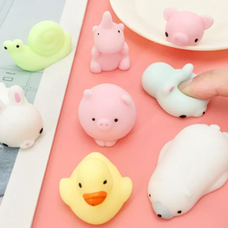 1/5pcs Mochi Squishies Toys Kids Antistress Ball Squeeze Party Favors Stress Relief Toy for Birthday Kawaii Cartoon Mini Toys 3