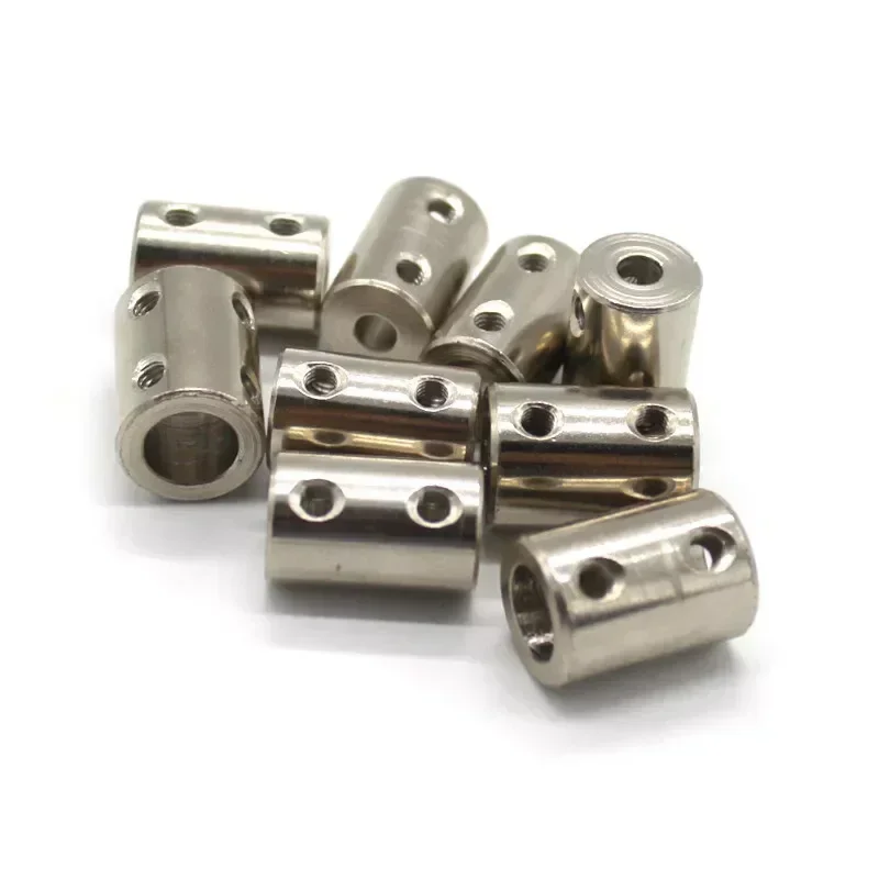 Rigid Coupling Shaft Coupler Shaft Connector Rigid Shaft Coupler Rigid Flange Coupling 3mm 4mm 5mm 6mm 8mm 10mm 12mm 45# Steel For DIY 1Set