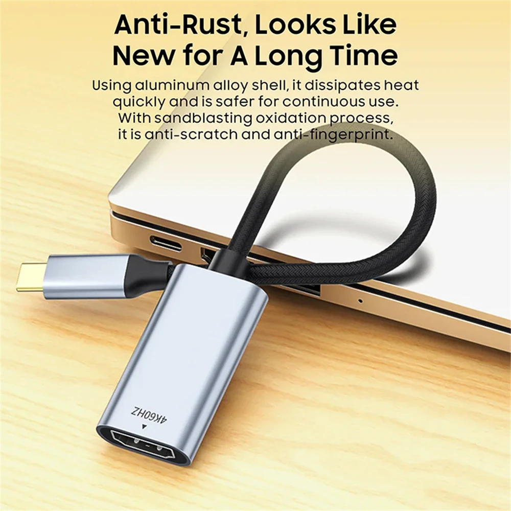 Vothoon USB C-HDMI  ̺ 4K 60Hz USB  C-Ʈ MacBook Pro Air Dell XPS Surface iPad Pro  HDMI 