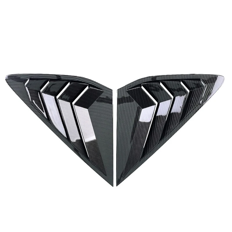 

1 Pair Rear Quarter Window Louver Shutter Cover Trim Carbon Fiber Style Fit for Honda Accord 2024 2023