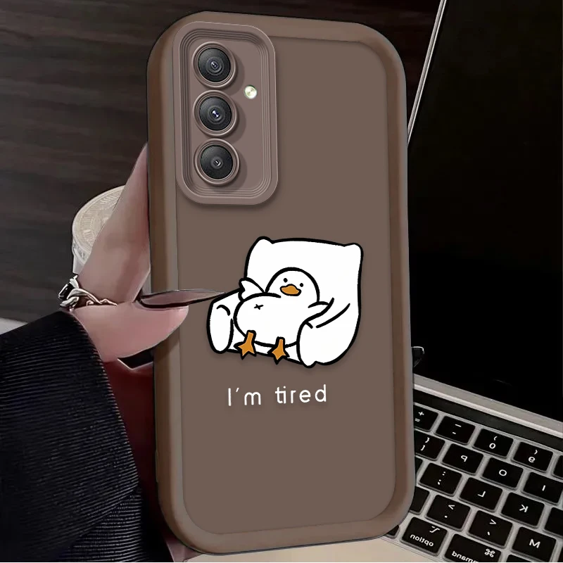 “Adorable Cartoon Duck Silicone Phone Case”