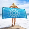 DIZETION Absorbent and Quick-drying Beach Towel Microfiber Yoga Swimming Beach Towel Printed Seaside Bath Towel 70*140CM 2
