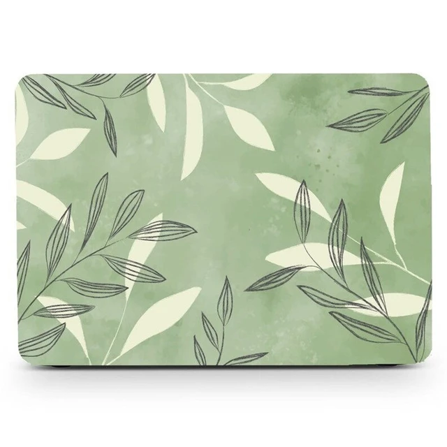 Golden Leaf Nature Pattern Floral Design MacBook Air 13 