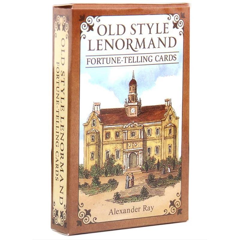 

Настольная игра Lenormand с изображением предсказаний в старинном стиле