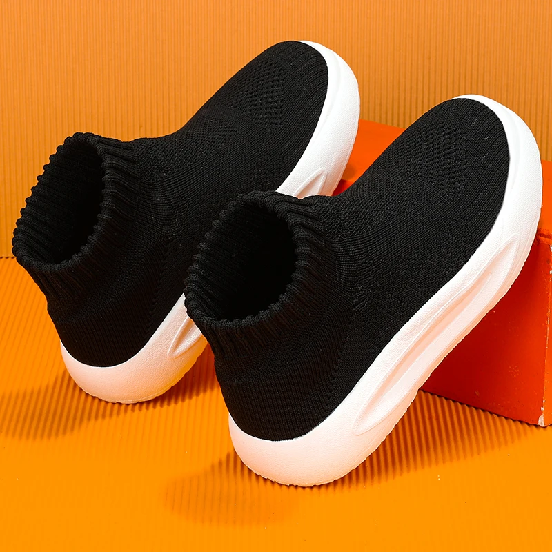 Kids Sneakers Boys Girls Running Sneakers Walking Light Breathable Mesh Casual Sock Shoes Non-slip Sports Boys Shoes