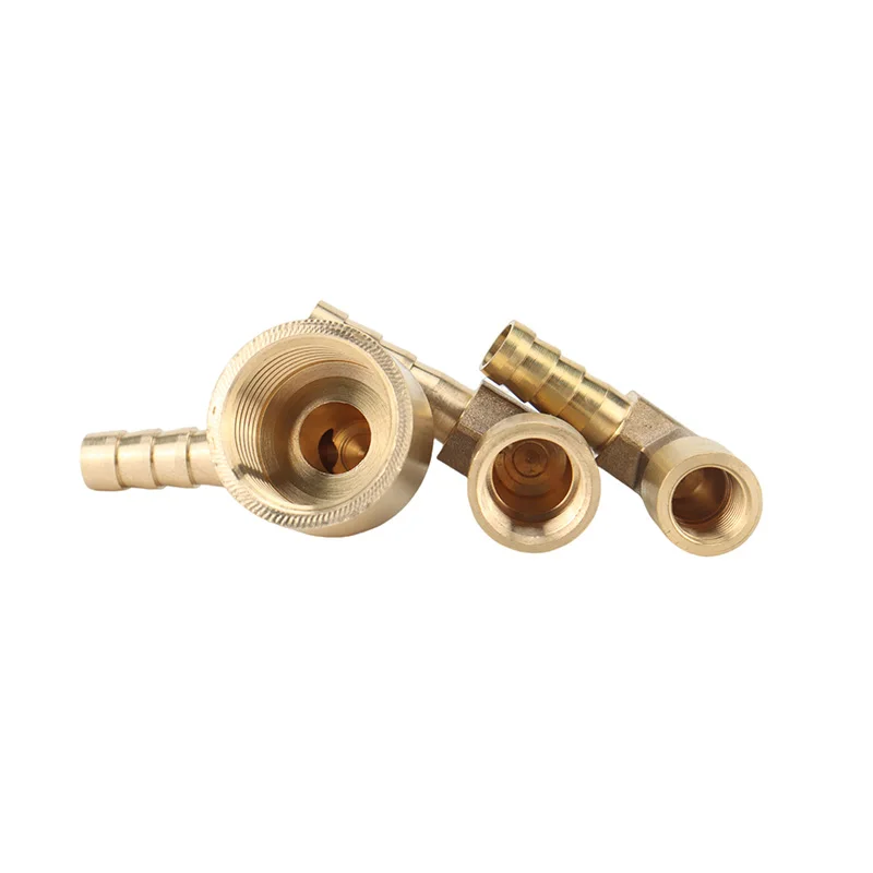 Hose pipe fitting pipe fitting water pipe fitting 8~16mm hose barb x 1/2" female thread 90Degree elbow brass barbed fitting coupler connector adapter fuel gas water copper