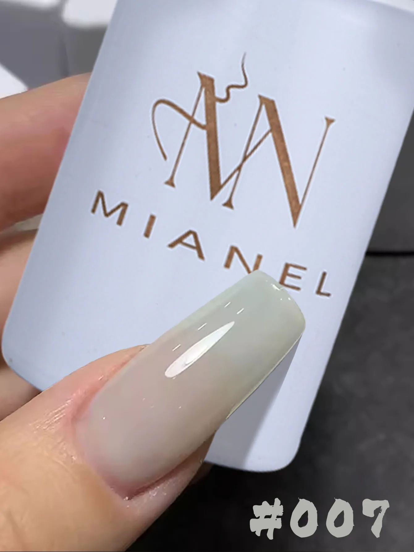 MIANEL 12ML Sommer Grüne Nägel Mint Mambo Jelly Gel Nagellack 2026 Neue Eisklare Milchig Blaugrüne Serie Gel-Lack – Detail 17