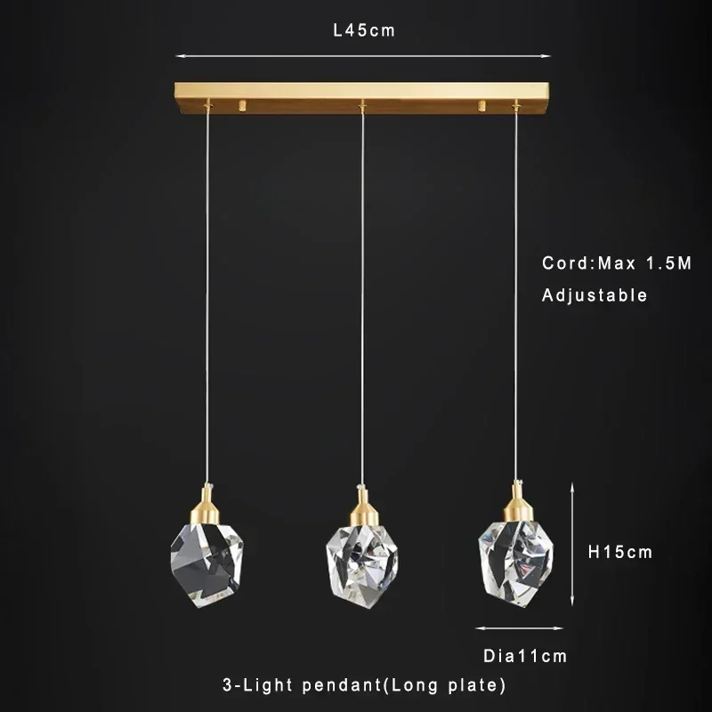 3-light pendant L