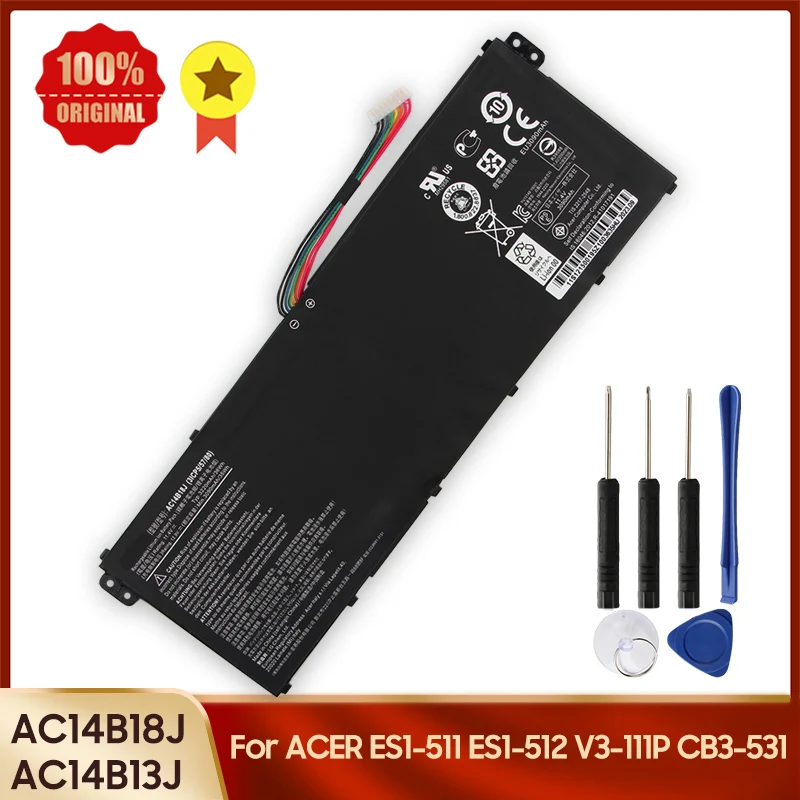 

Laptop Replacement Battery AC14B18J AC14B13J for Acer MS2394 EX2519 N15W4 ES1-511 ES1-512 V3-111P CB3-531 AspireE11 MS2394