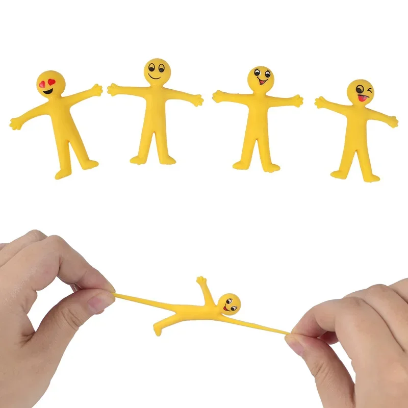 Fidget Toys Stress Relief Toys Colorful Smiley Man Stretchy Toy