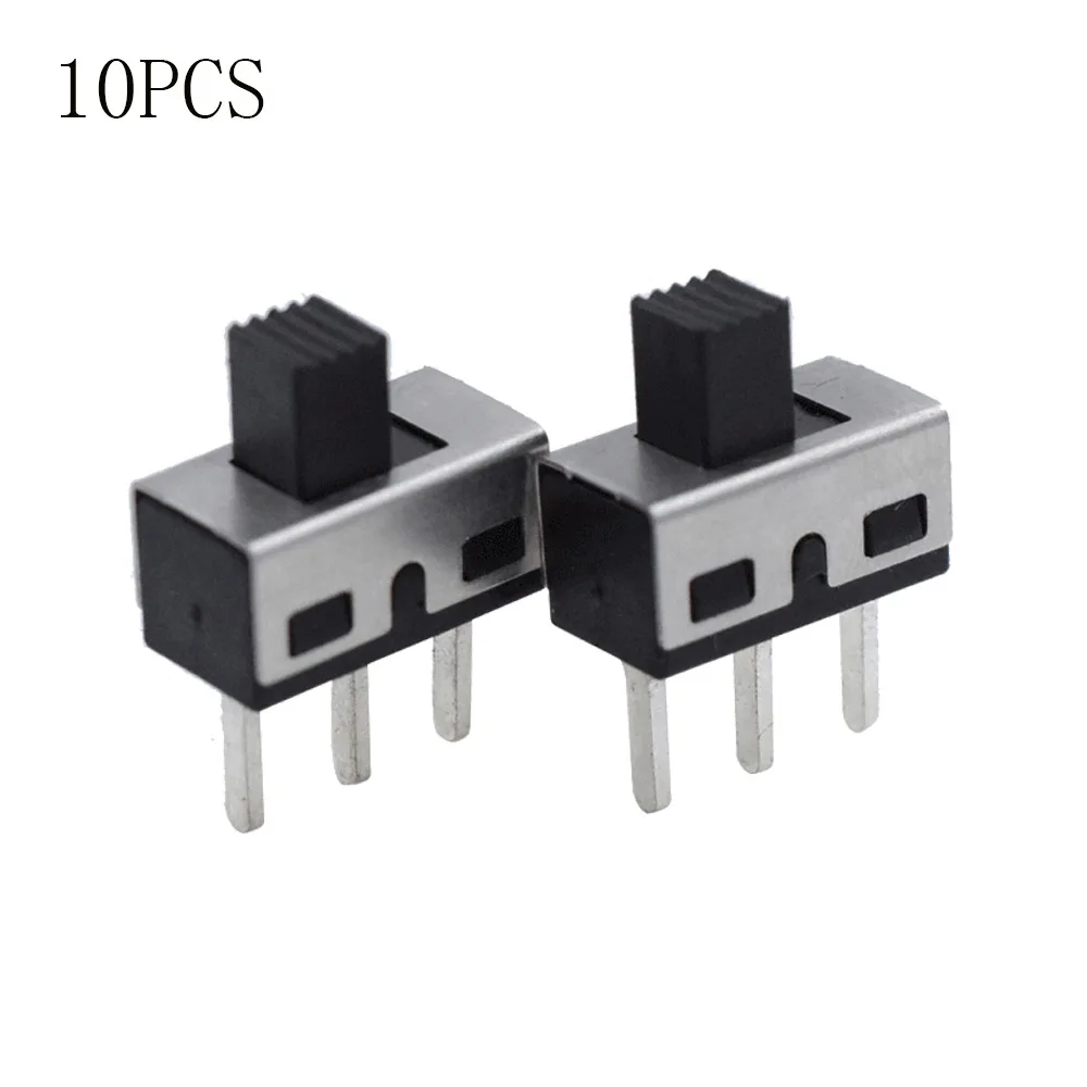 

10PCS SS12D10 Toggle Switch 3 Pin Straight Feet 1P2T 5mm High Handle Spacing Of 4.7mm 3A 250V High Current Toggle Switches