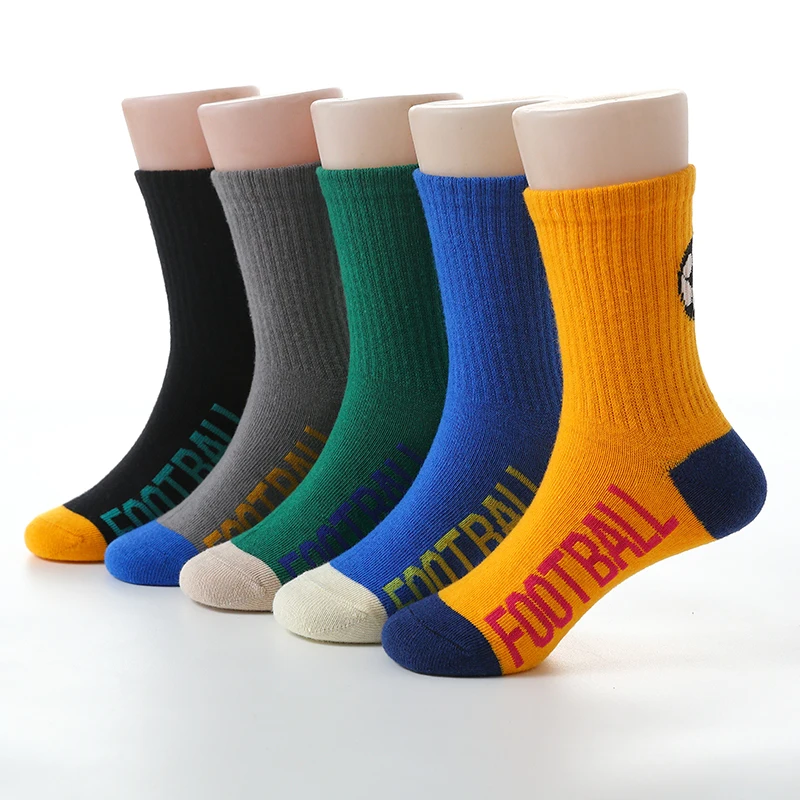 5 Pairs Kids Socks 2022 New Autumn Winter Cotton Boys Socks  3-15 Year Children Socks 5