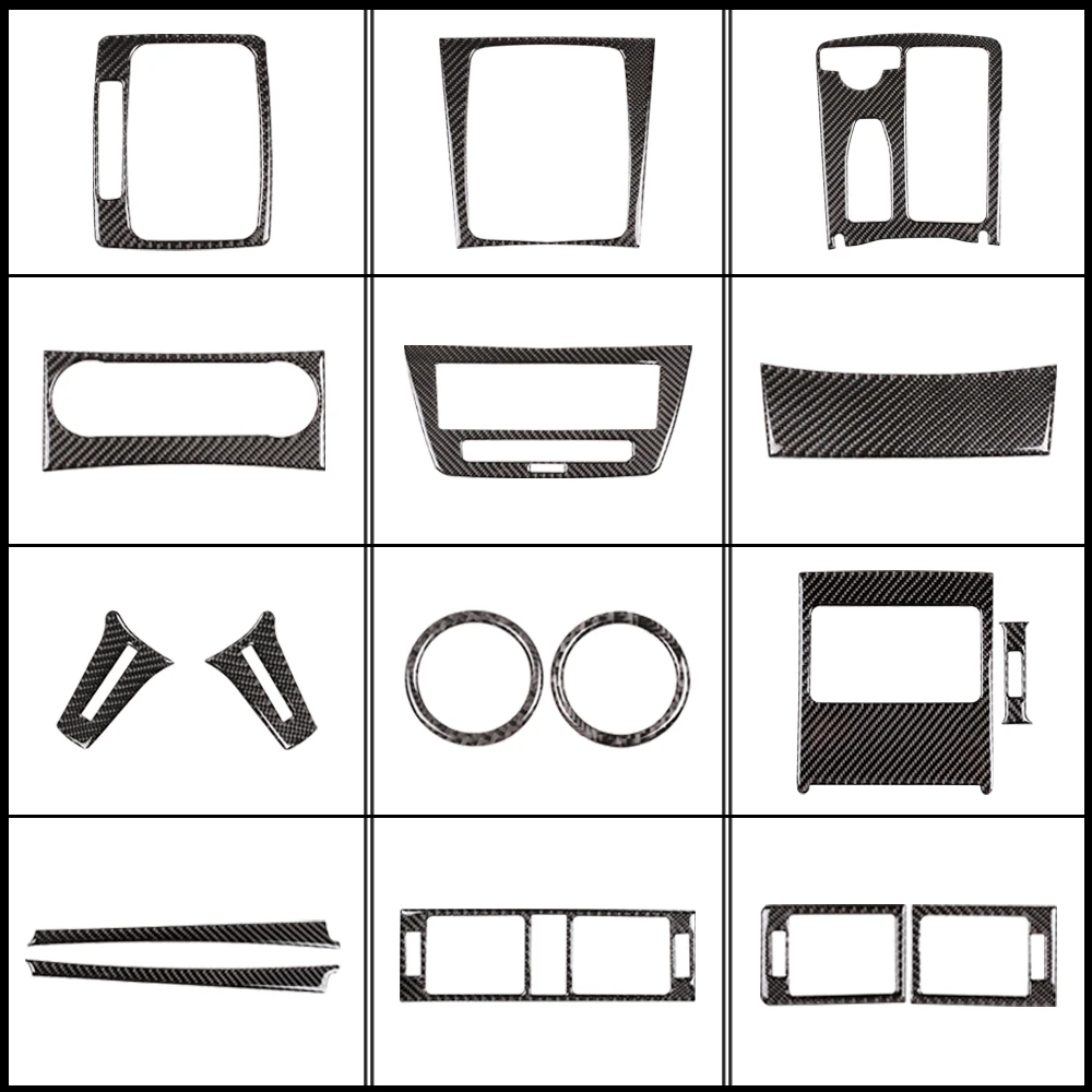 

Center Console A/C Air Vent Panel Trim Sticker Real Carbon Fiber interior Fit for Mercedes Benz C Class W204 2007-2013