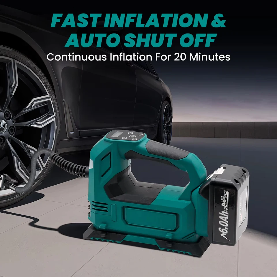 Cordless Tire Inflator For Makita 18V Lithium Battery BL1815