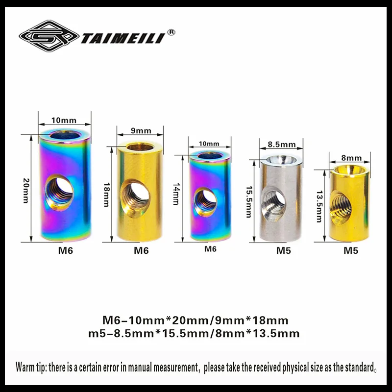 Thread Repair Insert Repair of Titanium Alloy Cylindrical Nut M5-M7 Bicycle Seat Fixed Nut