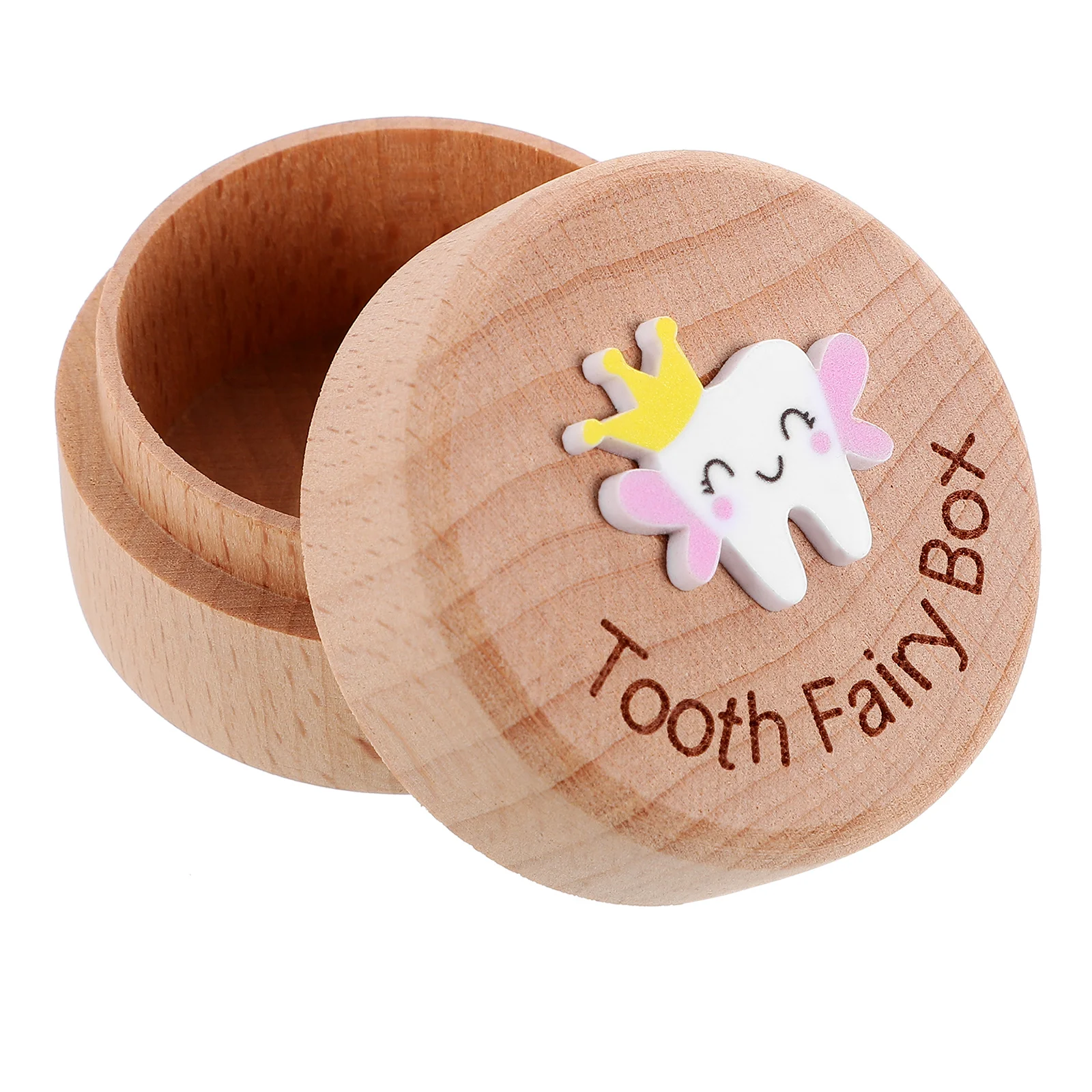 

Children's Tooth Box Baby Changing Teeth Saver Holder Fetal Hair Container Keepsake Kid Toddler