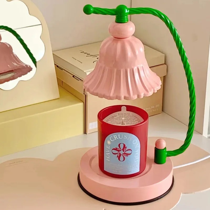 

Girly Heart Aromatherapy Lamp Bedside Melted Wax Lamp Table Lamp Bedroom Aromatherapy Stove Machine Fireless Essential Oil