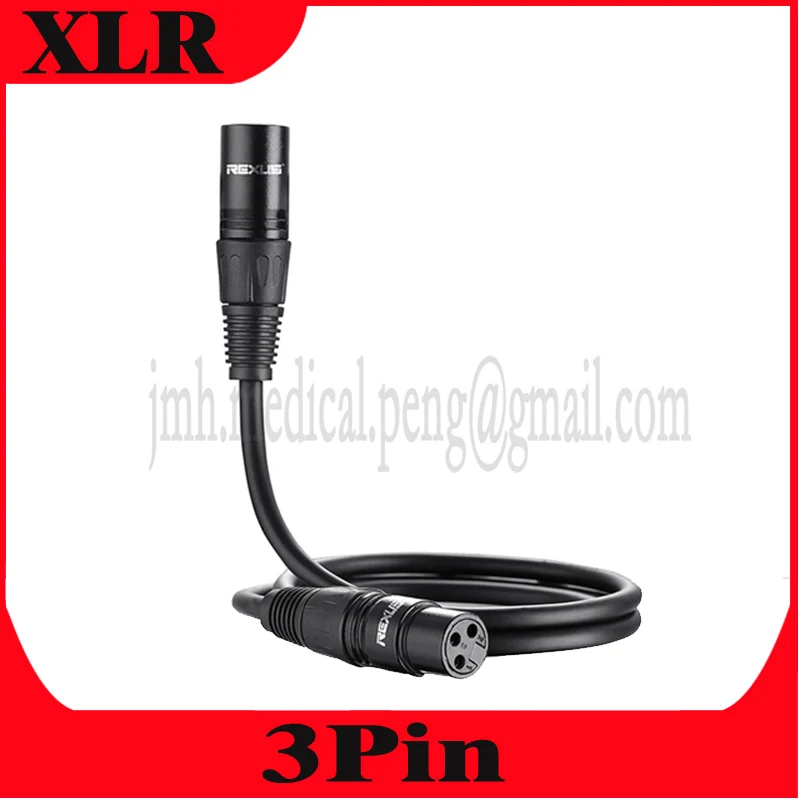 

XLR 3Pin Plug Connector Double Shield Black Zinc Alloy Head Stereo Fully Balanced Canon Male To Female Microphone Audio Cable