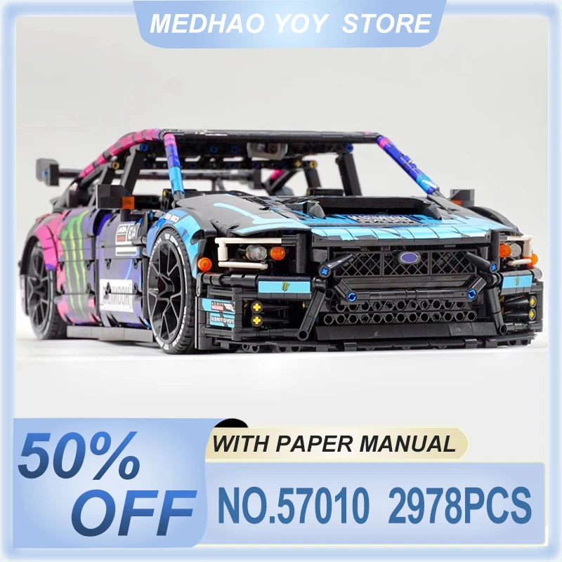 JIESTA 57010 슈퍼 스포츠 레이싱 카 F12 모델 세트 Moc-79953 빌딩..