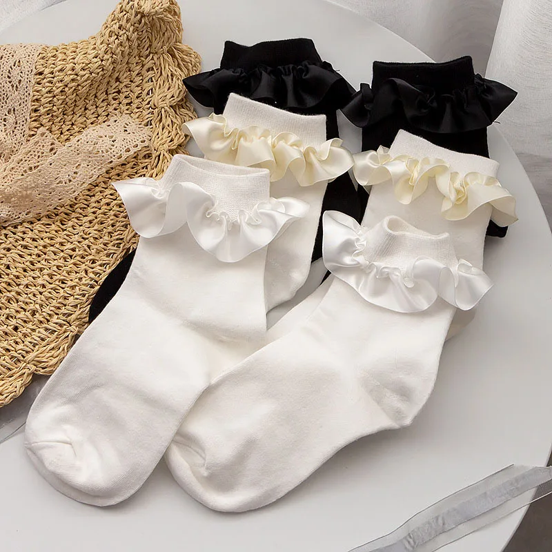 1 Paio Di Calzini Estivi Corti In Pizzo Da Donna - Foto 10